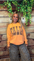Leopard FALL Graphic Sweatshirt