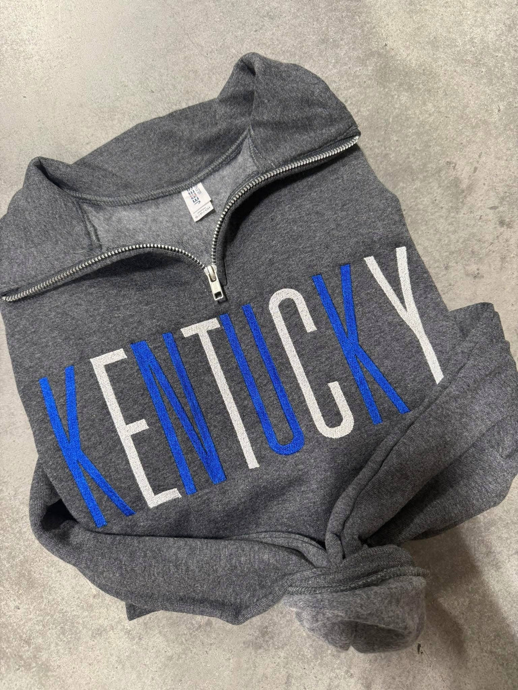 Embroidered Kentucky Quarter-Zip Sweatshirt