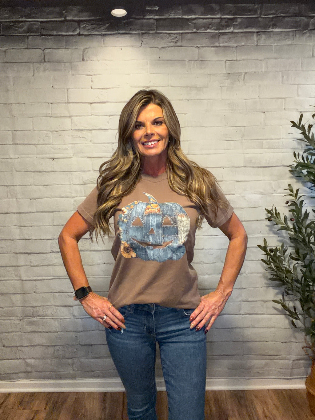 Denim Pumpkin Comfort Colors Tee