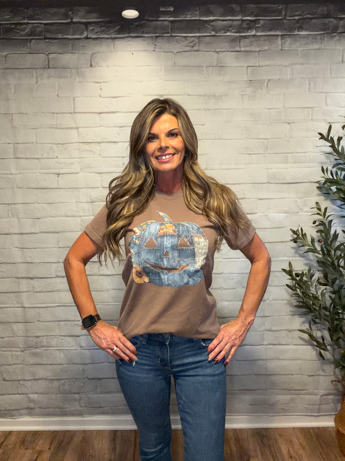 Denim Pumpkin Comfort Colors Tee