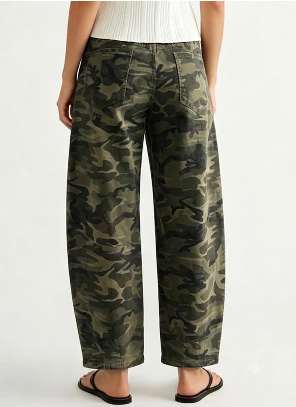 PRE-ORDER | Y2K Camo Barrel Leg Jeans