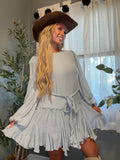 Blue Belle Tiered Mini Dress