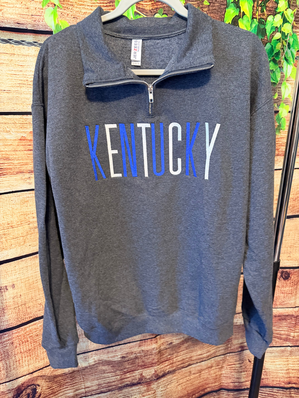 Embroidered Kentucky Quarter-Zip Sweatshirt