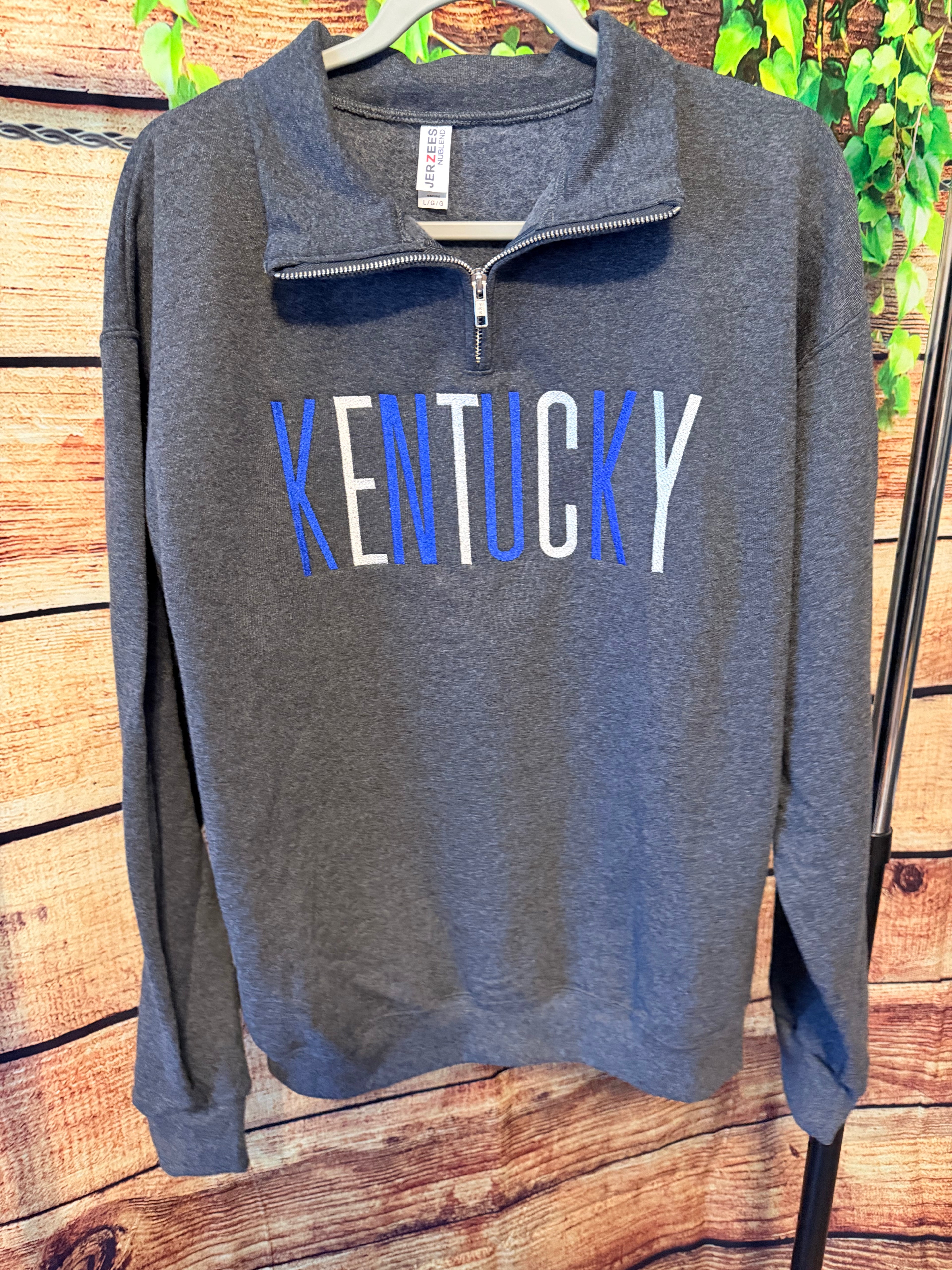 Embroidered Kentucky Quarter-Zip Sweatshirt
