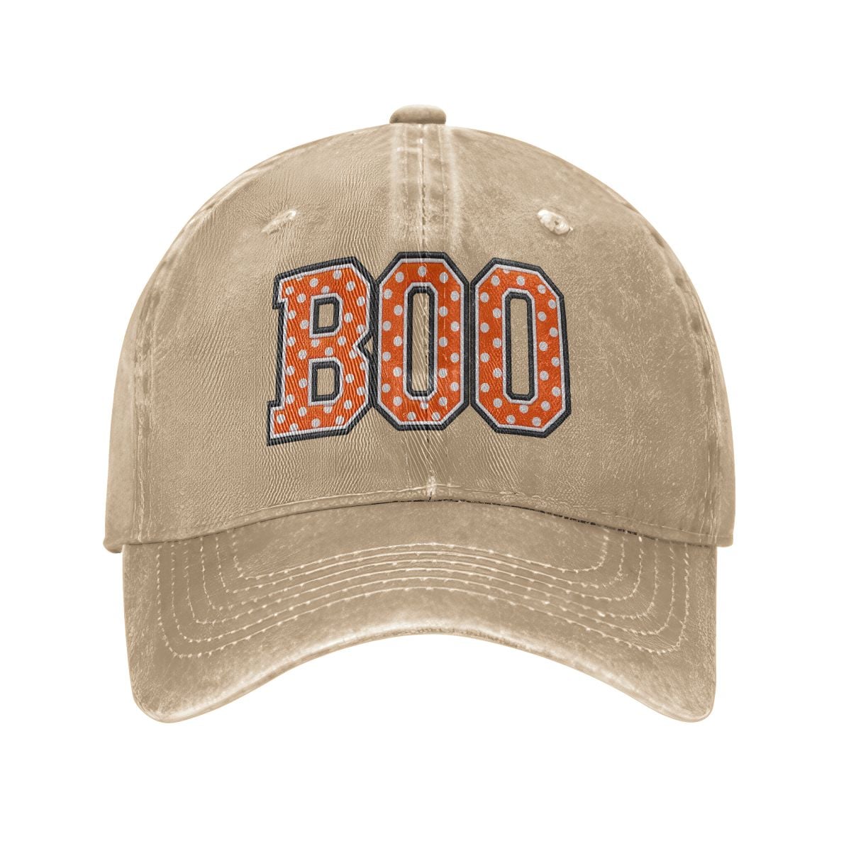 Polka Dot BOO Vintage Wash Hat